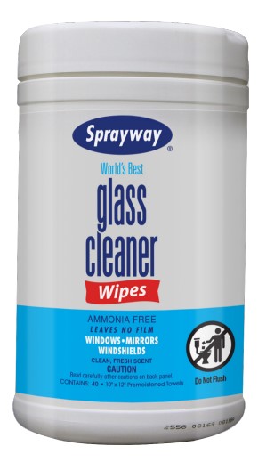 Sprayway&reg; Glass Cleaner Wipes